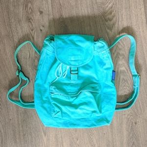 🎒 BAGGU Canvas Turquoise Backpack